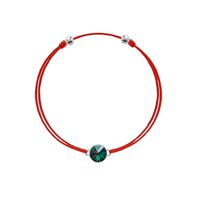 Bratara ''Make a Wish'' - Cristal Emerald 8 mm
