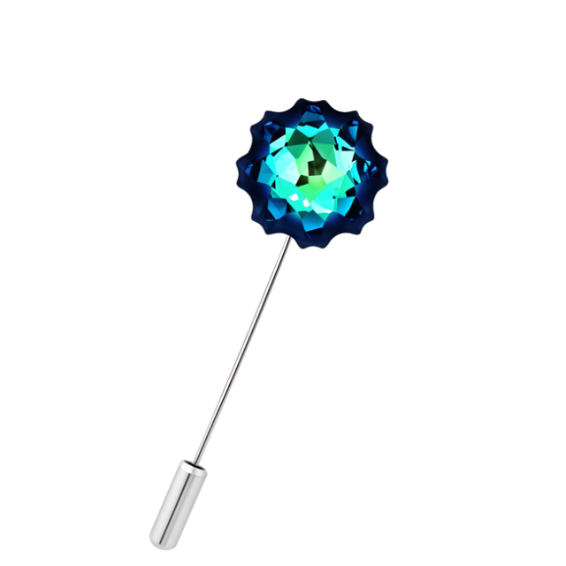 Insigna / Ac de Rever - Jellyfish - Cristal Swarovski Designer Edition Céline Cousteau