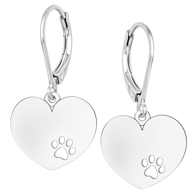 Cercei Silver Hearts
