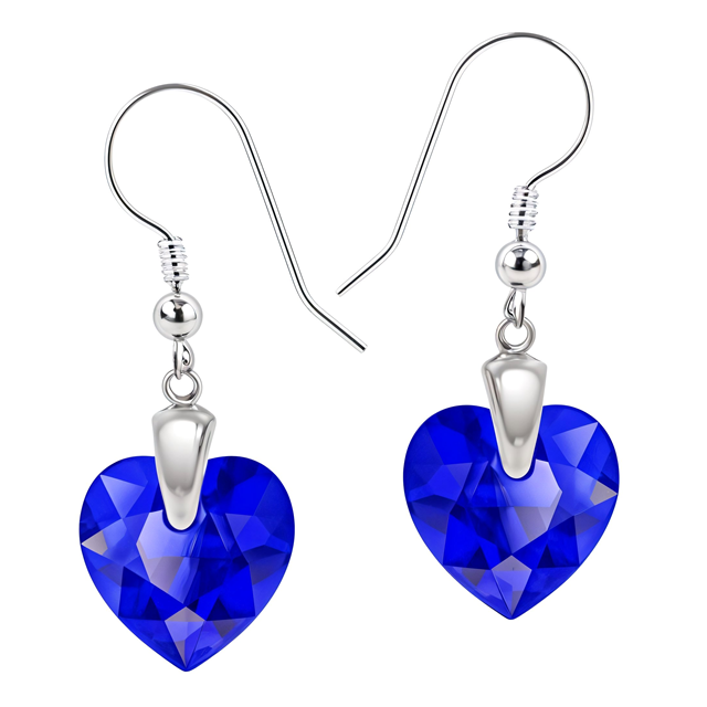Cercei Cuore - Inimioare Majestic Blue