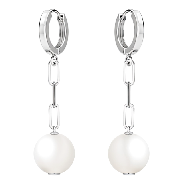 Cercei Mandy - Perle Swarovski White