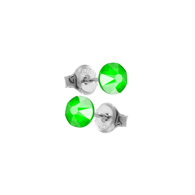 Cercei Eris - Cristale Electric Green