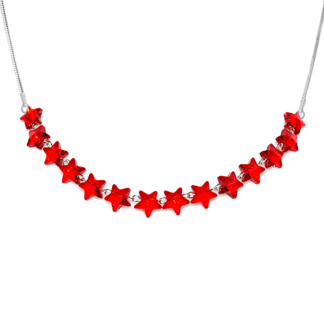 Colier Light Siam - Cristale Swarovski