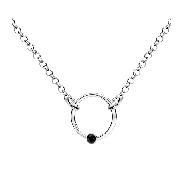 Colier Choker - Round Black