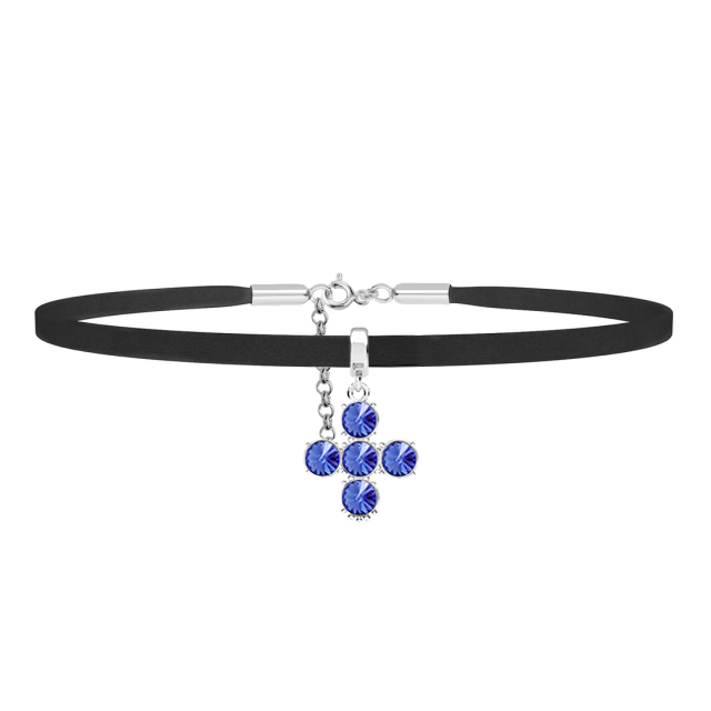 Colier Choker - Cruciulita Cristale PRECIOSA