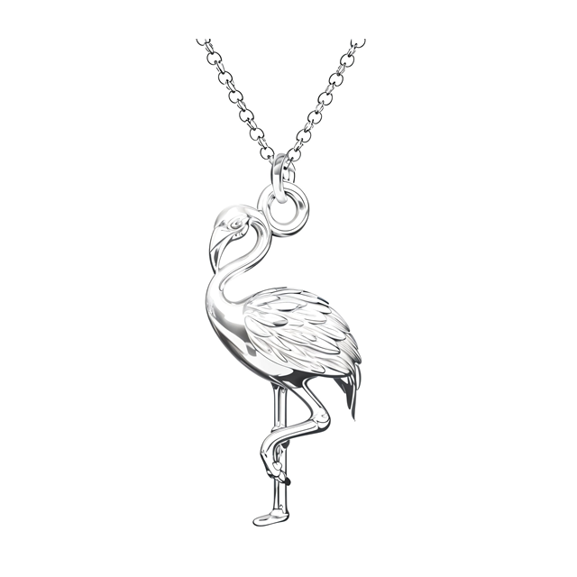 Colier Pasarea Flamingo 3D