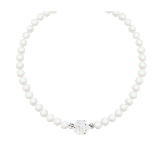 Colier Pearlescent White Pearls