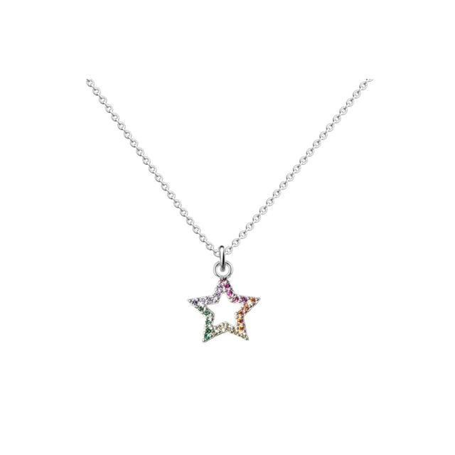Colier Star - Zirconii Multicolore