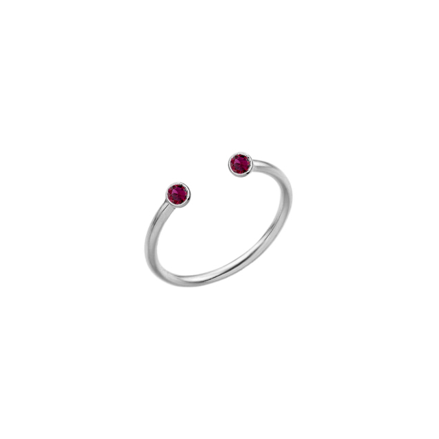 Inel Light Duo - Cristale Rub Red
