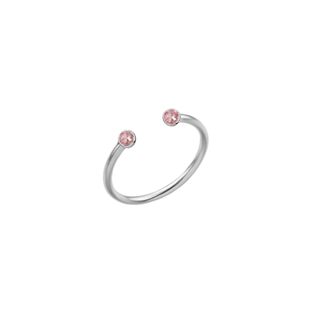 Inel Light Duo - Cristale Zirconia Rose