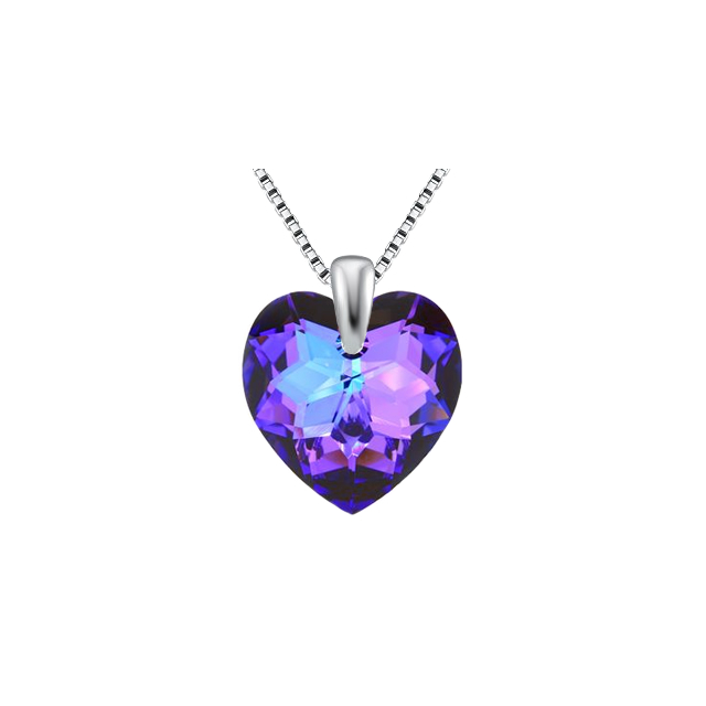 Pandantiv Heart Heliotrope