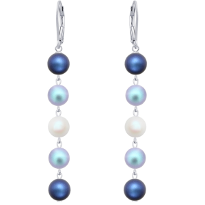Cercei Blue Mave - Perle Swarovski