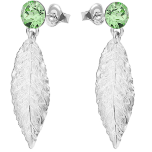 Cercei Leafs - Cristale Peridot