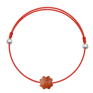 Bratara Trifoi Red Magma- Cristal Swarovski - Make a wish