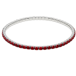 Bratara Elastica - Tennis - Cristale PRECIOSA Rosu Siam