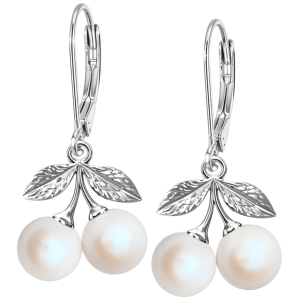 Cercei Cirese Albe - Perle Swarovski