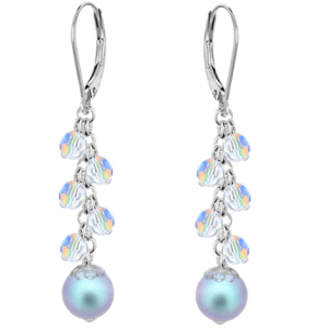 Cercei Light Blue - Perle & Cristale Swarovski