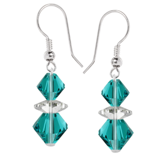 Cercei Loren - Cristale Swarovski Xilion Blue Zircon