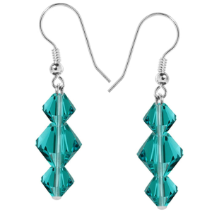 Cercei Tessa - Cristale Swarovski Xilion Blue Zircon