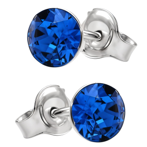 Cercei Cristale Swarovski Xirius - Capri Blue 6 mm