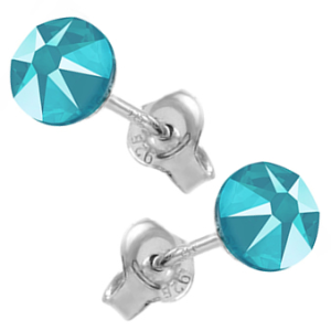 Cercei Azur Blue - Cristale Swarovski