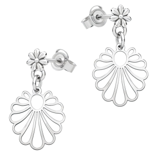 Cercei Silver Flowers