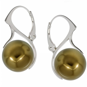 Cercei Antique Brass - Perle Swarovski