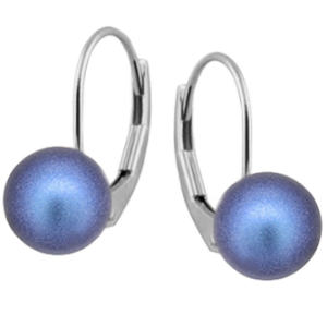 Cercei Becca - Perle Swarovski Iridescent Dark Blue