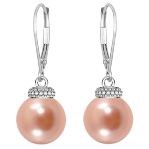 Cercei Venus - Perle Rose Peach