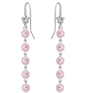 Cercei Powder Rose Pearls