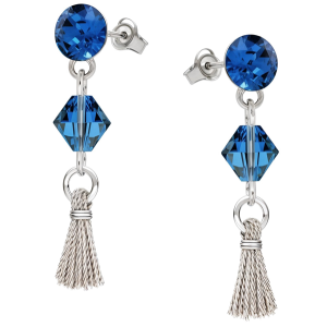 Cercei Esprit - Cristale Swarovski Capri Blue