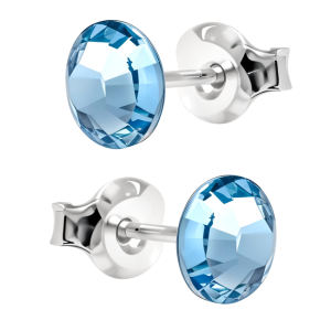 Cercei Calima - Cristale Swarovski Aquamarine
