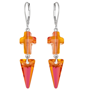 Cercei Astral Pink - Cristale Swarovski