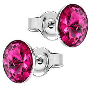 Cercei Fucsia - Cristale Swarovski Rivoli