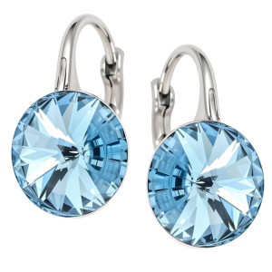 Cercei Rozelia - Cristale Swarovski Rivoli Aquamarine