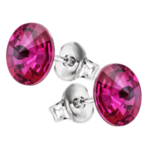 Cercei Rivoli - Cristale Fucsia