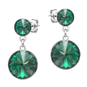 Cercei Rivoli - Cristale Emerald
