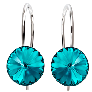 Cercei Rivoli Blue Zircon - Cristale Swarovski