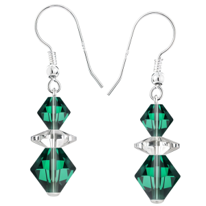 Cercei Loren - Cristale Swarovski Xilion Emerald