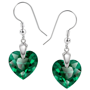 Cercei Cuore - Inimioare Emerald