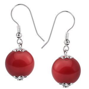 Cercei Rosso - Perle Swarovski