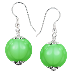 Cercei Neon Green - Perle Swarovski
