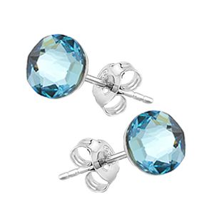 Cercei Aquamarine - Cristale Swarovski
