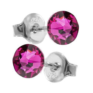 Cercei Eris - Cristale Fucsia 