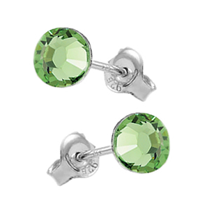 Cercei Peridot - Cristale Swarovski