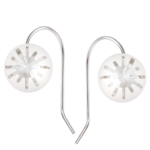 Cercei Sea Urchin Crystal Clear - Cristale Swarovski Designer Edition Céline Cousteau