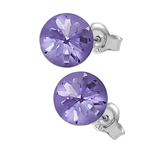 Cercei Sea Urchin - Cristale Swarovski Tanzanite - Designer Edition Céline Cousteau