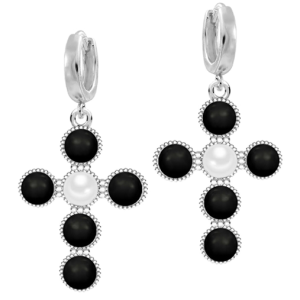 Cercei Mystic Black &amp; White Pearls