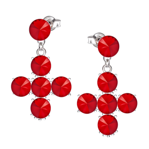 Cercei Missi - Cruciulite - Cristale Swarovski Light Siam