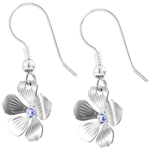 Cercei Floricele - Cristale Swarovski Lavanda
